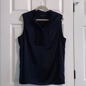 Navy Blue Short Sleeve Banana Republic Blouse